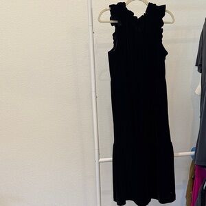 Elegant JCrew Velvet Black Sleeveless Dress